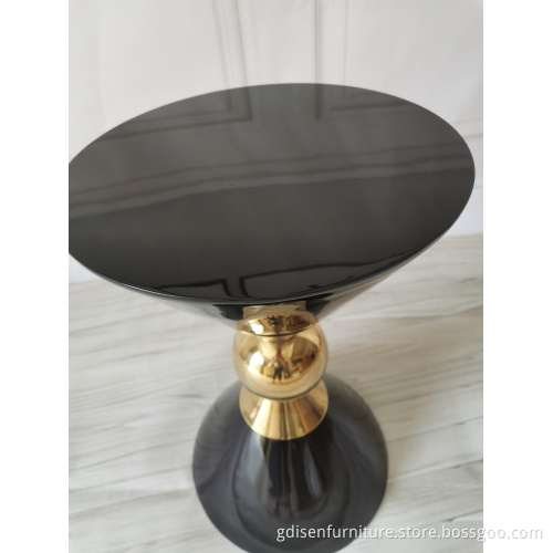 Hourglass End Table with Fibreglass